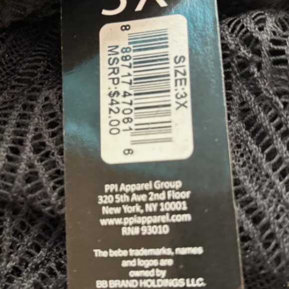 bebe Black Intimates Top - Picture 7 of 11